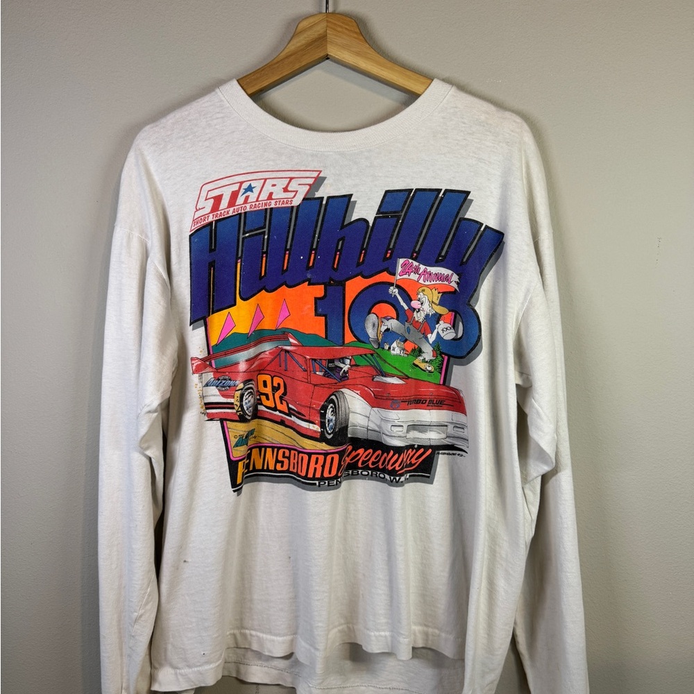 White Long Sleeve Graphic Tee